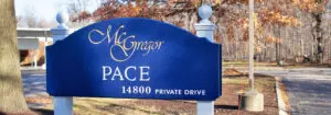 McGregor PACE exterior sign