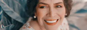 Senior woman smiling
