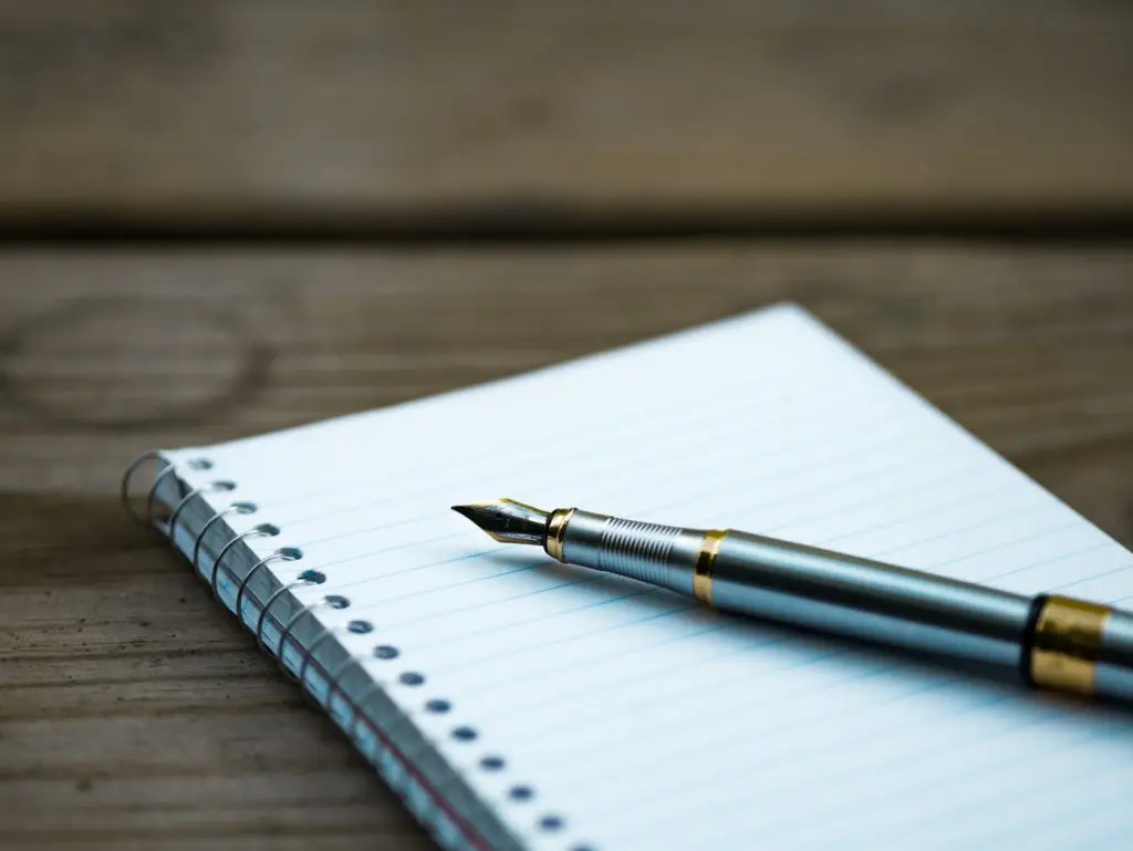 pen and journal