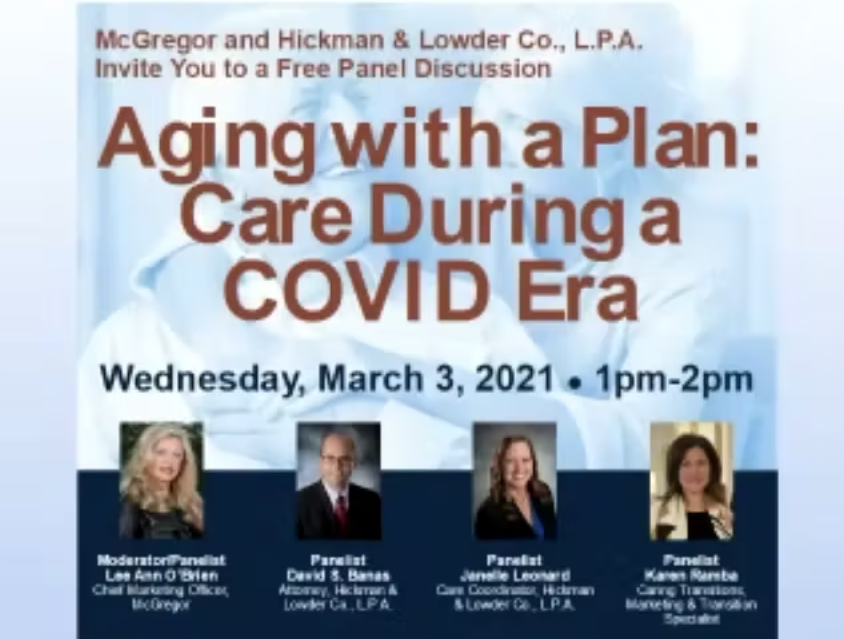 Aging with a Plan: Care During a COVID Era