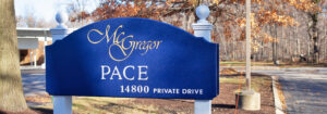 McGregor PACE exterior sign